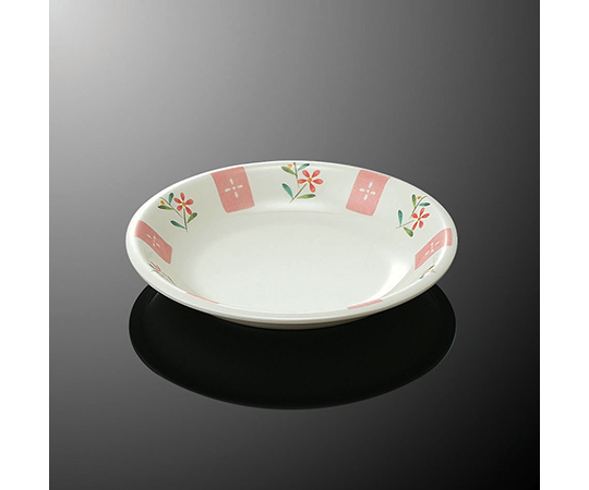16.5cm丸皿 花短冊　D 49-HT