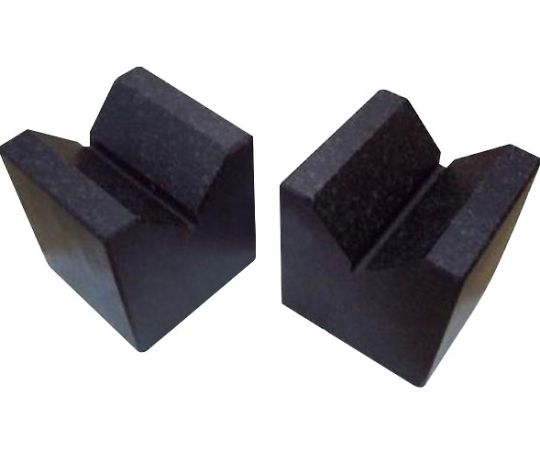 64-7813-27 石製精密Vブロック （0級） 2個1組 63×63×63mm ANDS0-05-63 