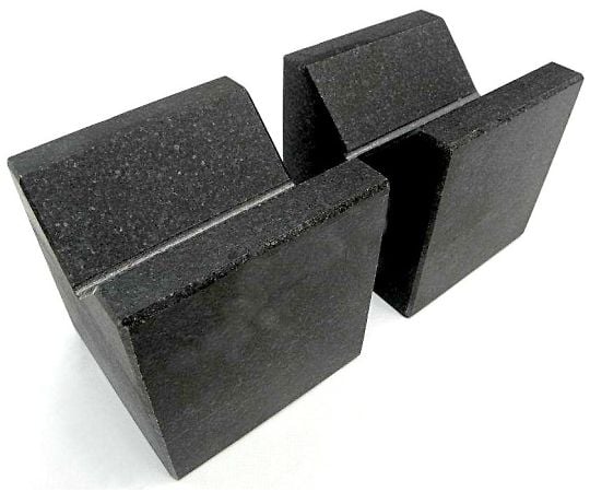 64-7813-29 石製精密Vブロック （0級） 2個1組 160×160×160mm NDS0 