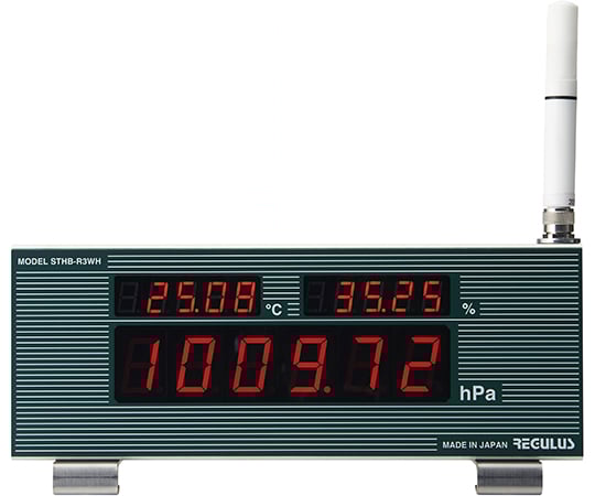 温湿度気圧計(温度、湿度、気圧計一体型/壁掛、据置両用タイプ)