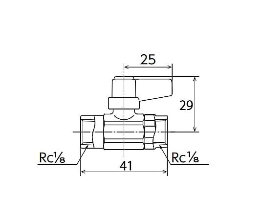 Rc1/8" ミニボールバルブ