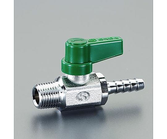 R 1/4"x 6.0mm ﾐﾆﾎﾞｰﾙﾊﾞﾙﾌﾞ(ﾎｰｽﾆｯﾌﾟﾙ付)