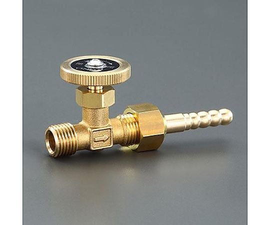 R 1/4"x 8mm ﾆｰﾄﾞﾙﾊﾞﾙﾌﾞ(黄銅ﾊﾝﾄﾞﾙ/ﾎｰｽﾆｯﾌﾟ