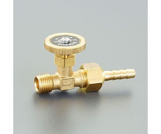 R 1/4"x 8mm ﾆｰﾄﾞﾙﾊﾞﾙﾌﾞ(黄銅ﾊﾝﾄﾞﾙ/ﾎｰｽﾆｯﾌﾟ