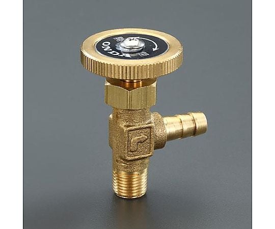 R1/8"xφ7mm ﾆｰﾄﾞﾙﾊﾞﾙﾌﾞ(ｽﾃﾑ型/黄銅ﾊﾝﾄﾞﾙ)