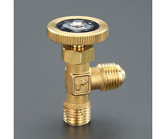 R 1/4" ﾆｰﾄﾞﾙﾊﾞﾙﾌﾞ(黄銅ﾊﾝﾄﾞﾙ)