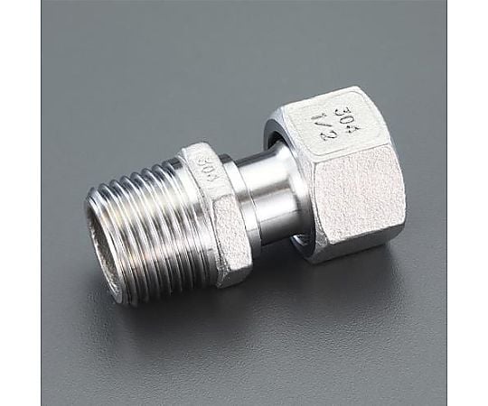 R3/4"xG3/4" ナット付アダプター(ｽﾃﾝﾚｽ製)