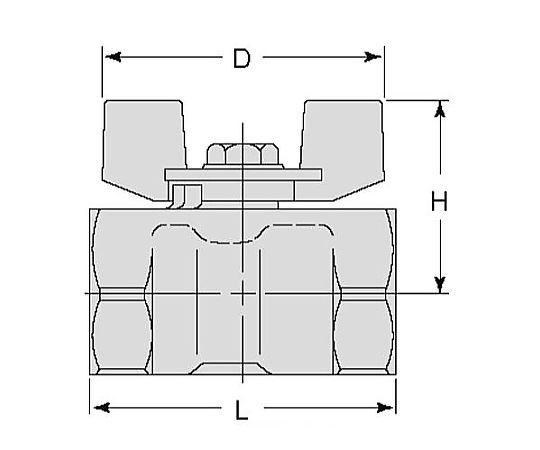 Rc 1/4"  ボールバルブ(ｽﾃﾝﾚｽ製)
