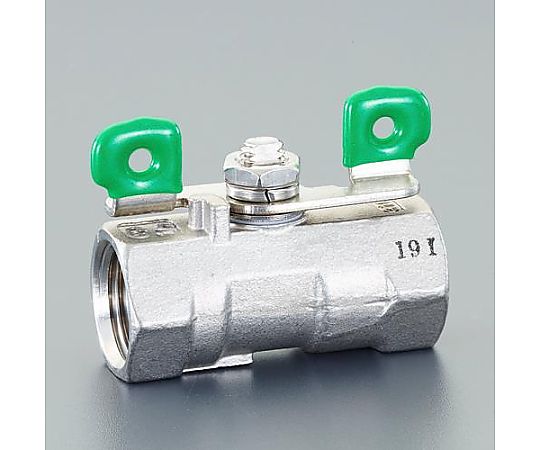 Rc  3/8" ボールバルブ(ｽﾃﾝﾚｽ製)