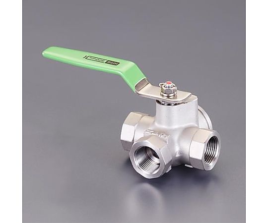 Rc1･1/4" 三方ボールバルブ(ｽﾃﾝﾚｽ製)