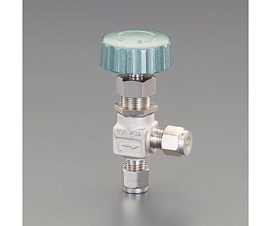 1/4" ニードルバルブ(ｱﾝｸﾞﾙ型/ｽﾃﾝﾚｽ製)