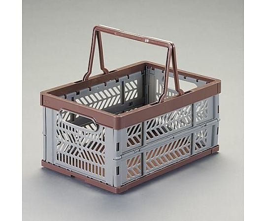 514x360x256mm/36L 折畳ｺﾝﾃﾅ(取手付/維･茶)