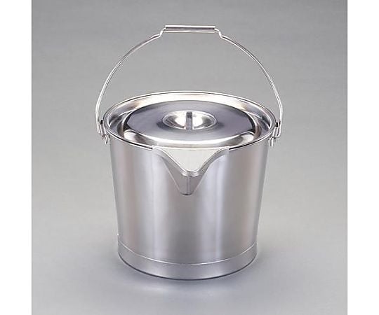 15L 口付バケツ・ふた付き(ｽﾃﾝﾚｽ製)