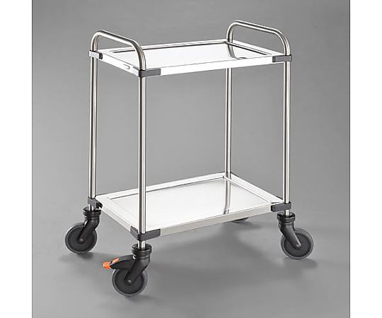 630x400mm/120kg 運搬車(二段/ﾌﾞﾚｰｷ付/sus EA520BE-81