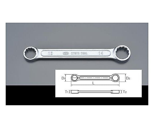 7x 8mm 両口めがねレンチ(ｼｮｰﾄ･ｽﾄﾚｰﾄ)