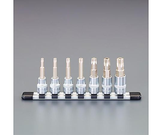 1/2"DR/T30-T70[Torx]ﾋﾞｯﾄｿｹｯﾄｾｯﾄ(ｲｼﾞﾘ止付