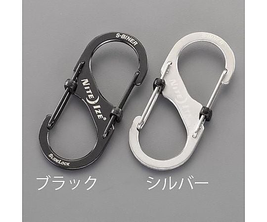 50x22mm Ｓｶﾝｽﾅｯﾌﾟﾌｯｸ(ﾛｯｸ付/ﾌﾞﾗｯｸ)