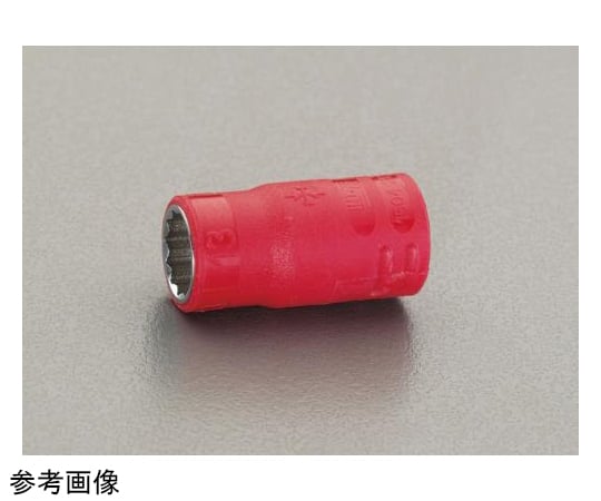 3/8"DRx10mm 絶縁ソケット(薄肉) EA640MC-10B