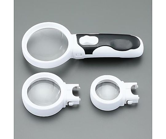 x2.5/x5.0/x8.0 ルーペ(LEDﾗｲﾄ付･差替式)