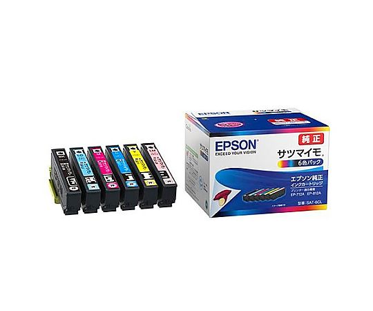 [ｴﾌﾟｿﾝ] ｲﾝｸｶｰﾄﾘｯｼﾞ(6色ﾊﾟｯｸ/SAT-6CL)