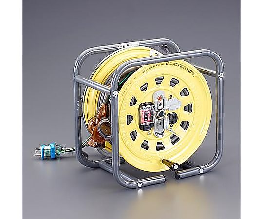 AC125V/15A/27+3m ｺｰﾄﾞﾘｰﾙ(漏電遮断器/ｱｰｽ)