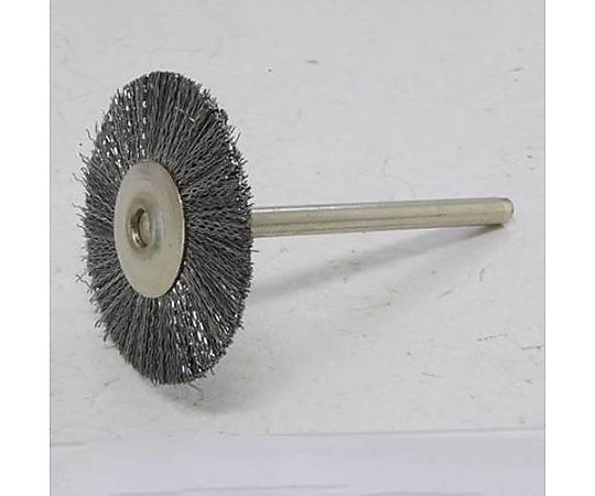 22mm/3mm軸 軸付ブラシ（平型/ナイロン製）