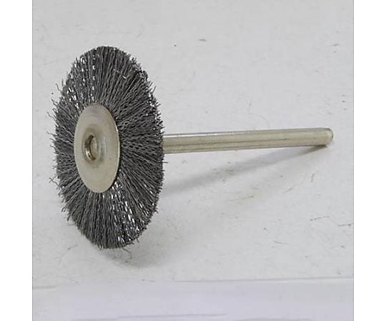 28mm/3mm軸 軸付ブラシ（平型/ナイロン製）