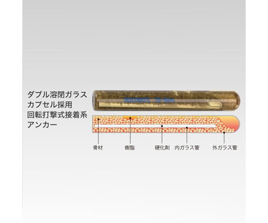 64-7958-09 M10x140mm/どぶ寸切ﾎﾞﾙﾄ・ﾅｯﾄ付ｹﾐｶﾙｱﾝｶｰ EA947AL-302