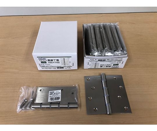 102x 102mm 平義星丁番(ｽﾃﾝﾚｽ製)