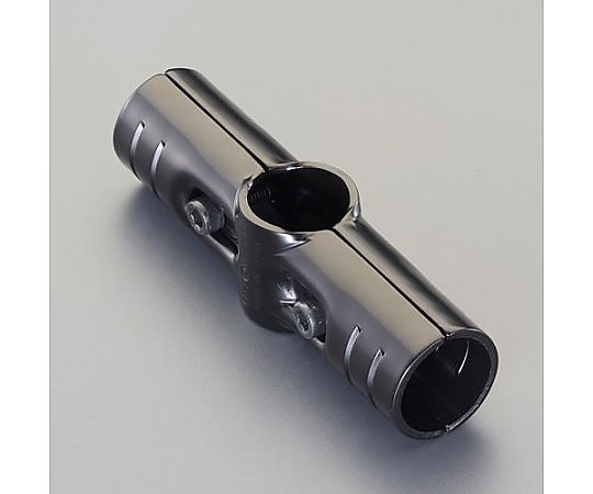 [ﾊﾟｲﾌﾟﾗｯｸ用] 4方向ﾒﾀﾙｼﾞｮｲﾝﾄ(ﾌﾞﾗｯｸ)