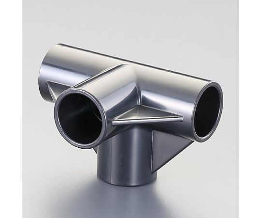 [ﾊﾟｲﾌﾟﾗｯｸ用] 4方向ﾌﾟﾗｽﾁｯｸｼﾞｮｲﾝﾄ(ﾌﾞﾗｯｸ)