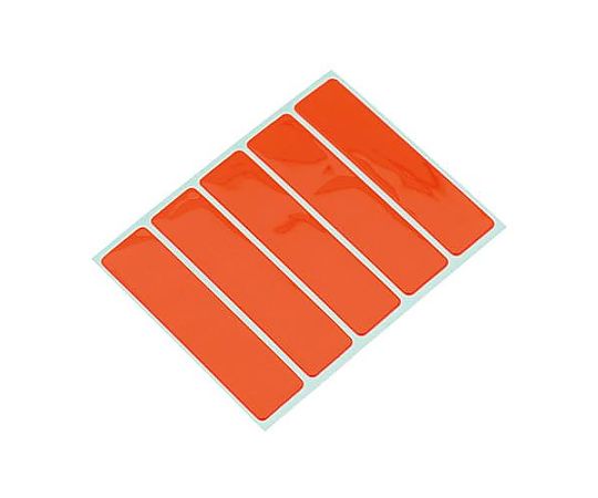 15x 60mm 蛍光反射シート(5ﾋﾟｰｽ/赤)