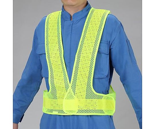 安全ベスト(黄/黄･軽量ﾀｲﾌﾟ)