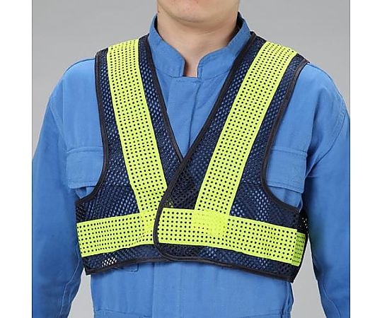 安全ﾍﾞｽﾄ･ｼｮｰﾄ丈(紺/黄･軽量ﾀｲﾌﾟ)