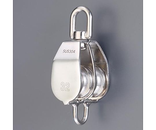 25mm 滑車(ｽﾃﾝﾚｽ製/2車)