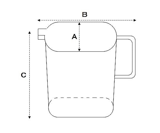 1000ml 計量カップ(ﾌﾟﾗｽﾁｯｸ製)