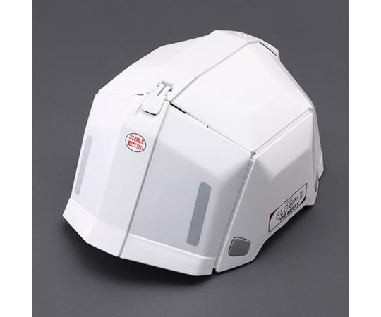 64-7993-51 防災用ヘルメット・白(折畳式/収納袋付) EA998AJ-11