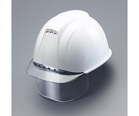 ヘルメット(通気孔/ﾜｲﾄﾞｼｰﾙﾄﾞﾚﾝｽﾞ付/白)