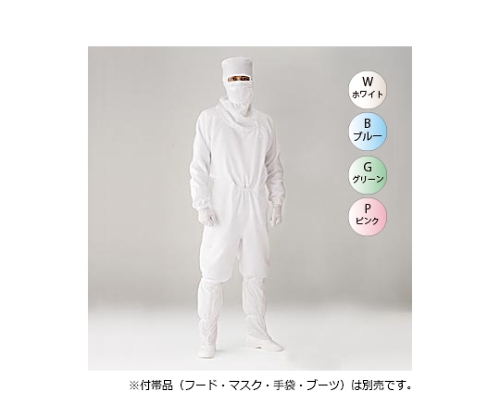 フード付サイドファスナーSCXワンピース　PP1040　ピンク3L　10枚入