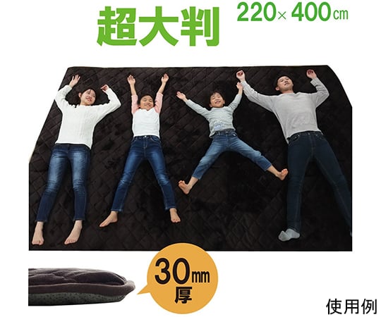 ラグ　こたつ敷き布団　長方形　大きい　幅広ラグ　ブラウン　約220×400cm