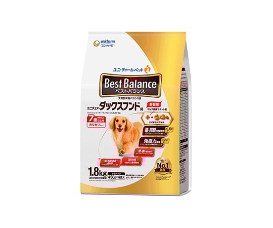 ベストバランス　カリカリ仕立て　ミニチュアダックスフンド用　7歳以上用　1.8kg
