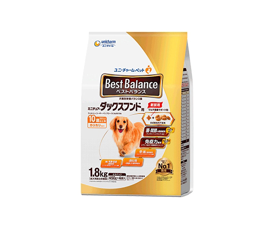 ベストバランス　カリカリ仕立て　ミニチュアダックスフンド用　10歳以上用　1.8kg