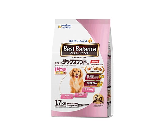 ベストバランス　ふっくら仕立て　ミニチュアダックス用　13歳以上用　1.7kg
