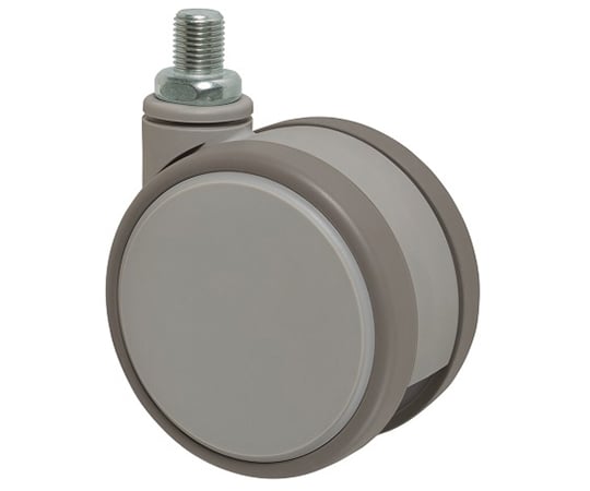 静音　双輪キャスター　φ75　自在　ネジ式