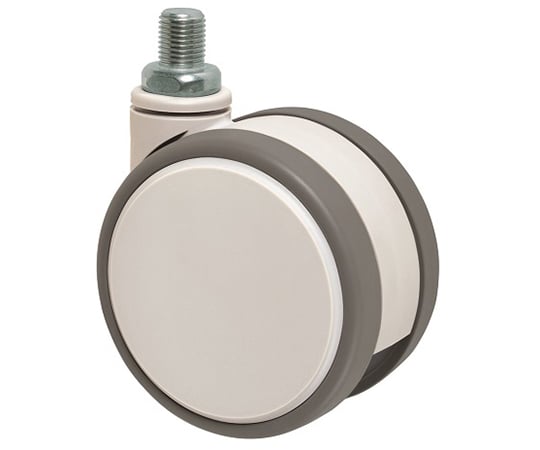 静音　双輪キャスター　φ100　自在　ネジ式