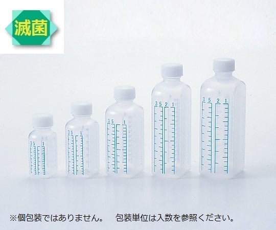 64-8078-25 投薬瓶（カラー目盛付） 30mL EOG滅菌済 260本入