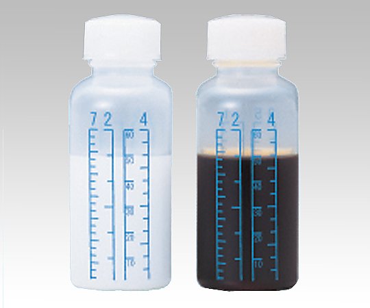 64-8078-27 投薬瓶（カラー目盛付） 100mL EOG滅菌済 10個×14袋