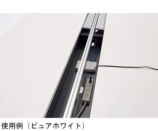 デスク　ラフィーノ　両面タイプ　連結型（ブラック脚タイプ）　ウォールナット/ブラック　LAF-1214R-WNK