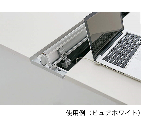 フリーアドレスデスクシステム〈パルフィーノ〉　両面タイプ　基本型（ホワイト脚タイプ）　木目/ホワイト　PAR-2014K-MW
