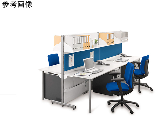 デスクセット　デスク＆シェルビングシステム　パラボシリーズ　壁面型　棚：3段　連結　DSS-D1422SR